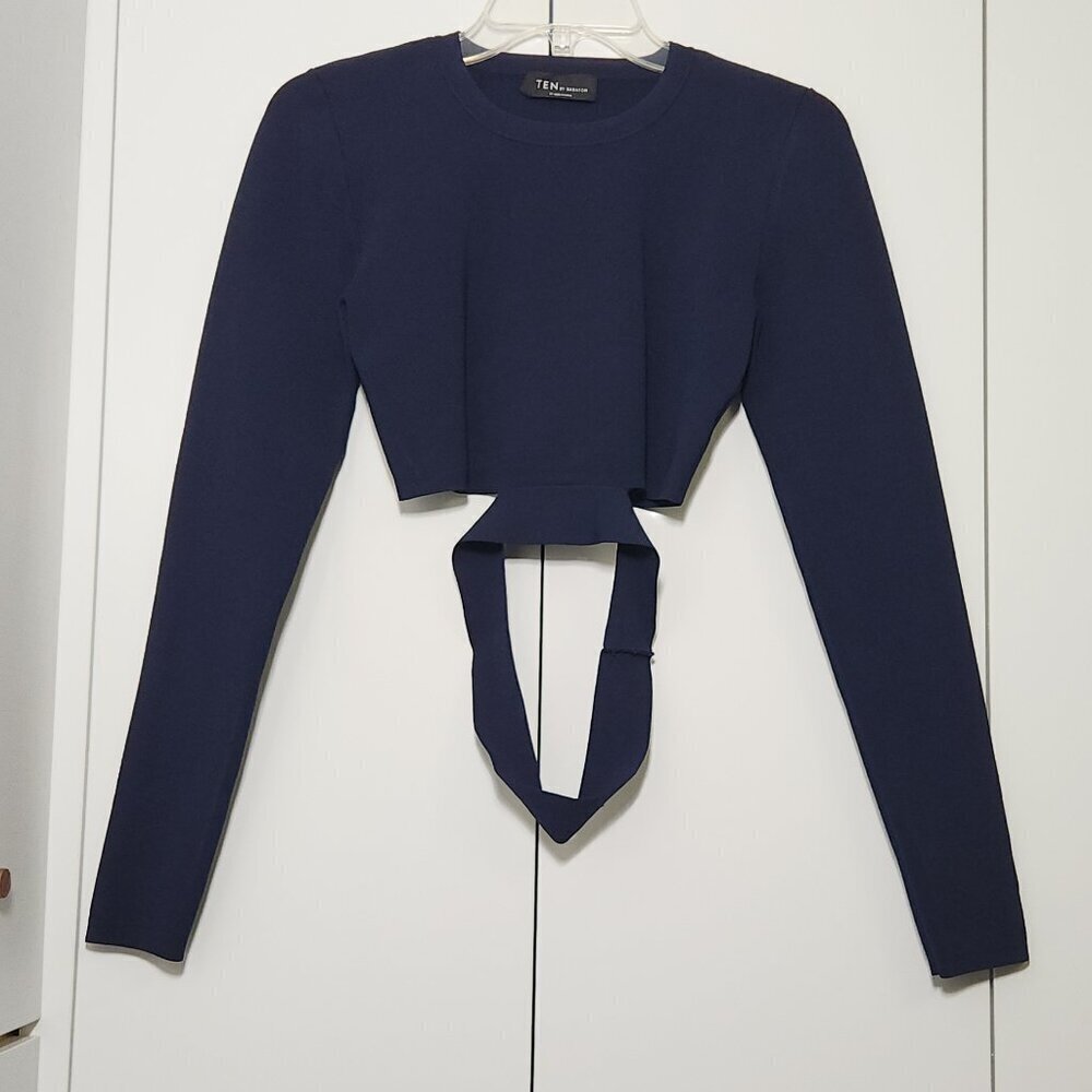 Aritzia Ten by Babaton Retrospect Sweater Women's Size M Navy Blue